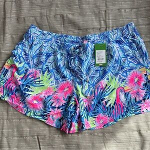 Lilly Pulitzer Katia Short Let’s Mango Bennet Blue Size XL NWT